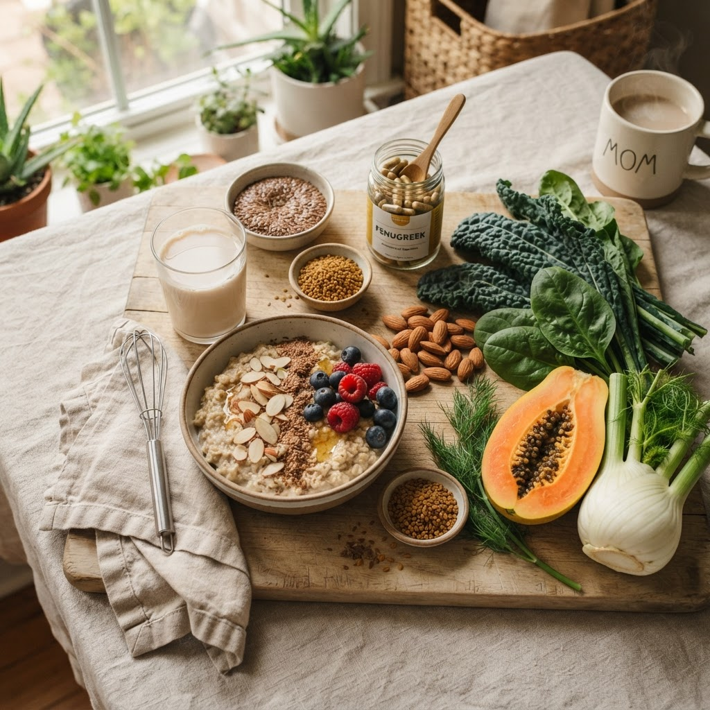 Guía de Alimentos Galactagogos para Lactantes